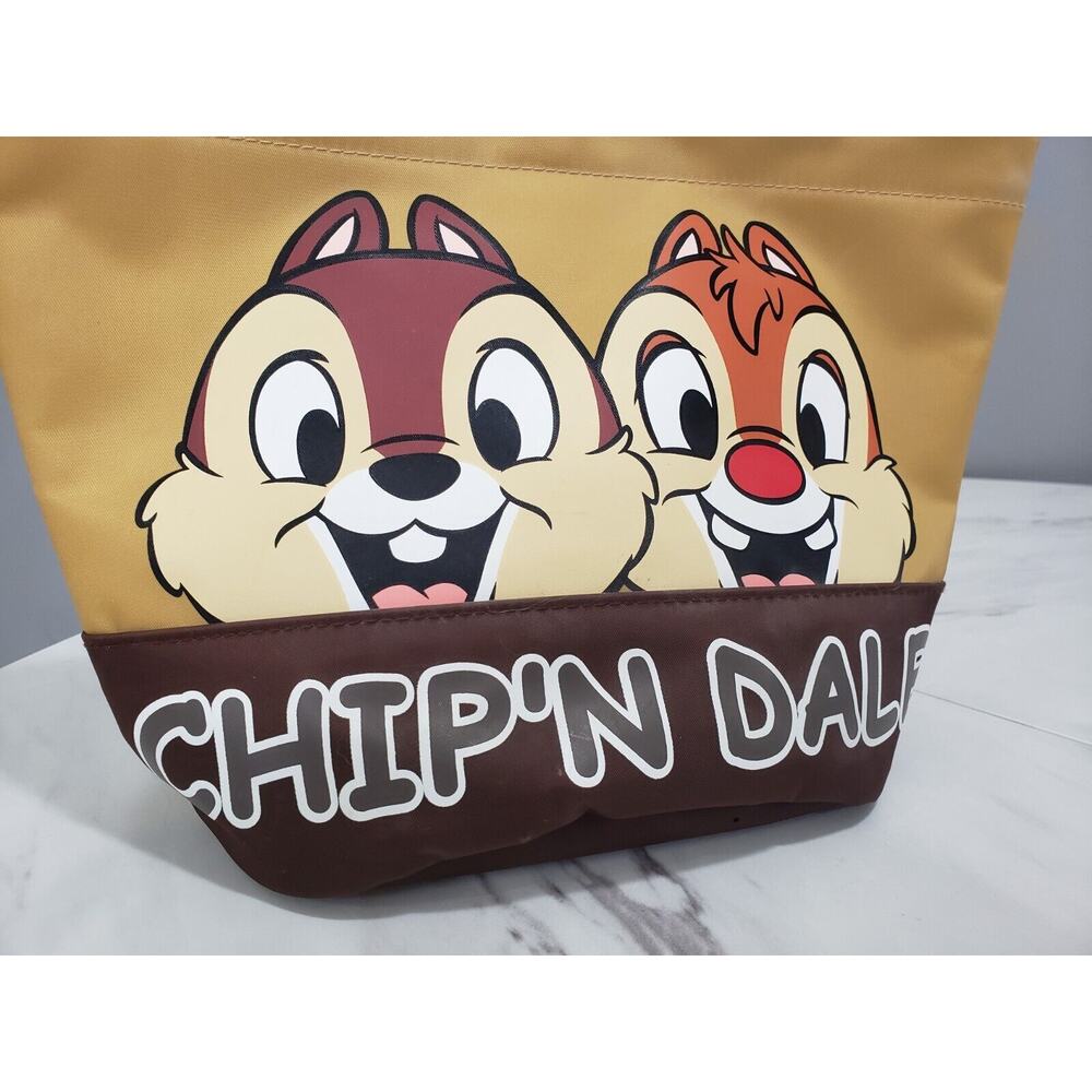 Vintage Japan Tokyo Disney Resort Chip and Dale Small Tote Bag Limited - Picture 3 of 6